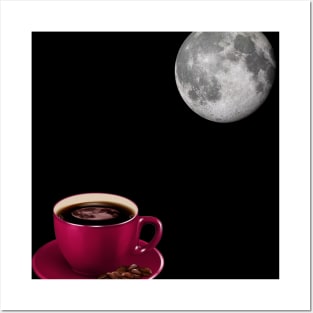 Blood moon coffee Posters and Art